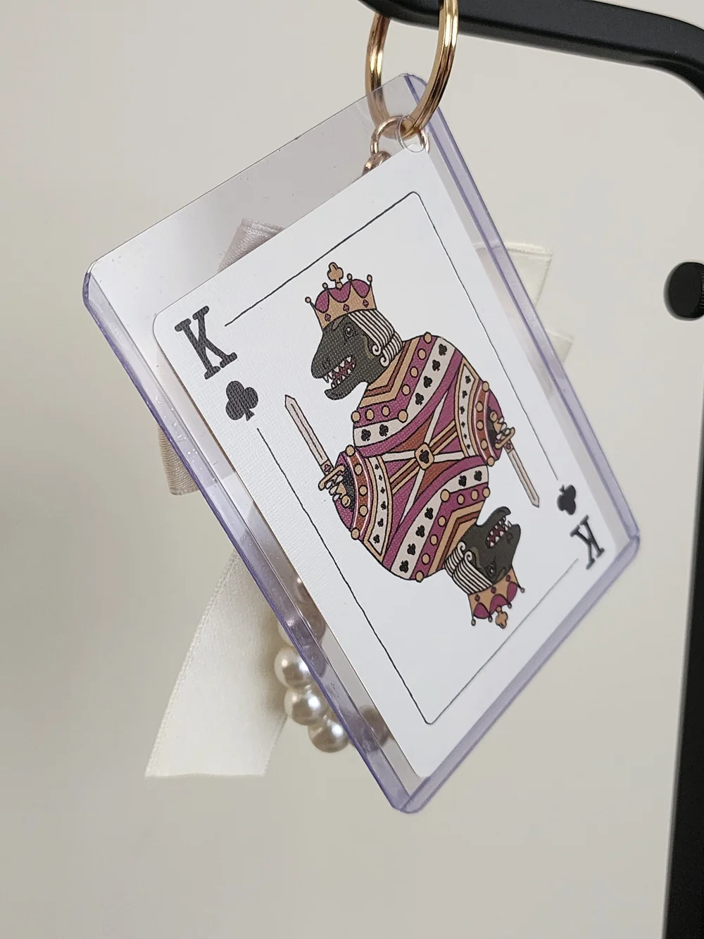 Coach King Of Clubs Playing Hard And Elegant Fashion Keychain/bagcharm
